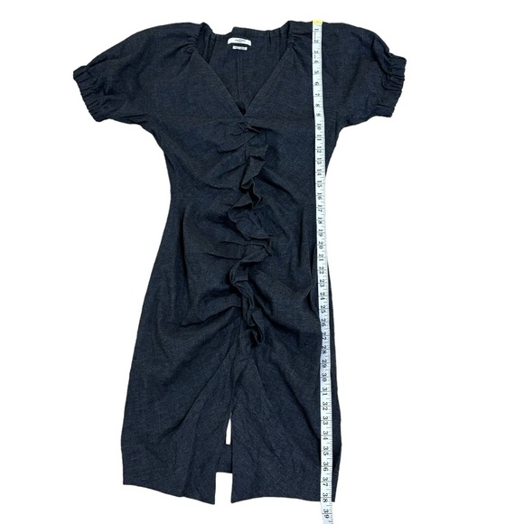 Isabel Marant Etoile Oya Linen Blend Ruffle Front Dress - Picture 5 of 7